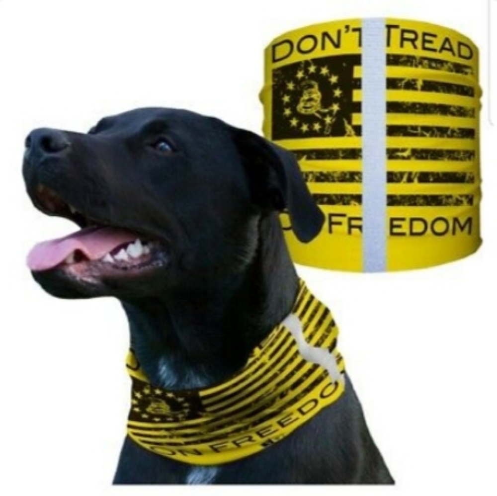 DONT TREAD ON FREEDOM Dog Shield Bandana Scarf